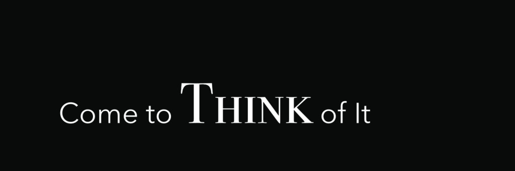 Come To Think Of It: My Country is My&nbsp;Mother